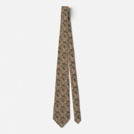 Gravata Vintage Abstrato Pattern Necktie