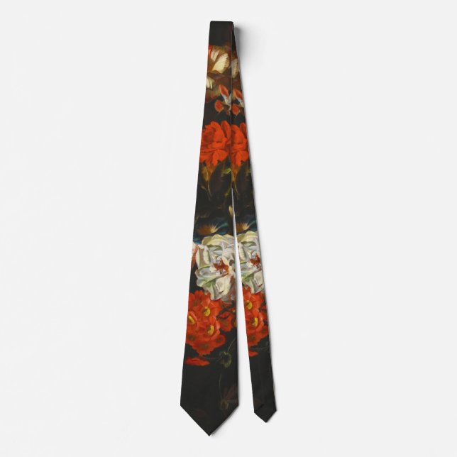 Gravata Vintage Ainda Life with Flowers (Frente)