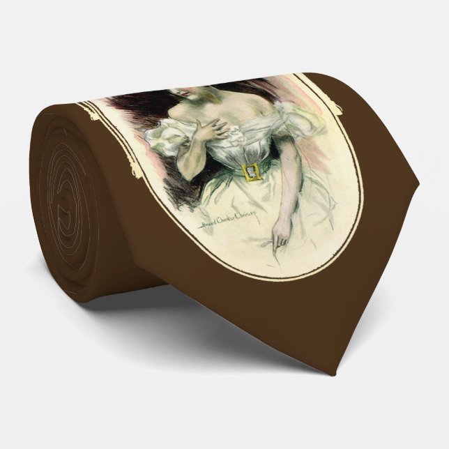 Gravata Vintage Christy Girl, Retrato Anterior Bridal (Rolled)