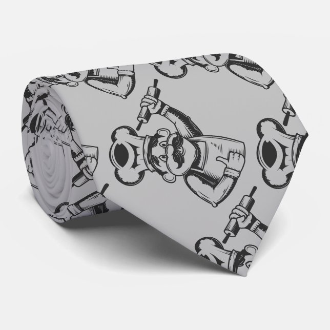 Gravata Vintage desenhando cozinheiro de cozinheiros de ch (Rolled)