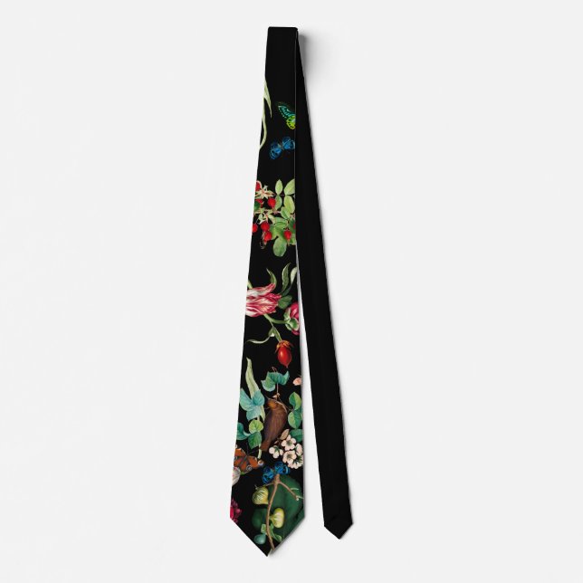 Gravata Vintage Flower e Butterfly Neck (Frente)