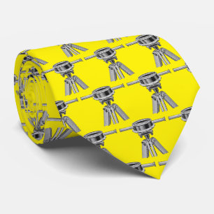 Gravata Vintage Land Surveyors Survey Tool Neck Tie