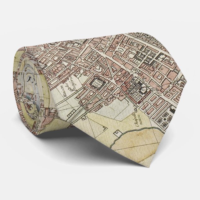 Gravata Vintage Map of London England (1727) (Rolled)