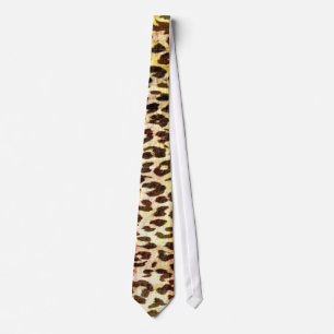 Gravata Vintage - Padrão de textura de abstrato de Leopar