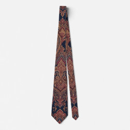 Gravata Vintage Paisley Borgonha