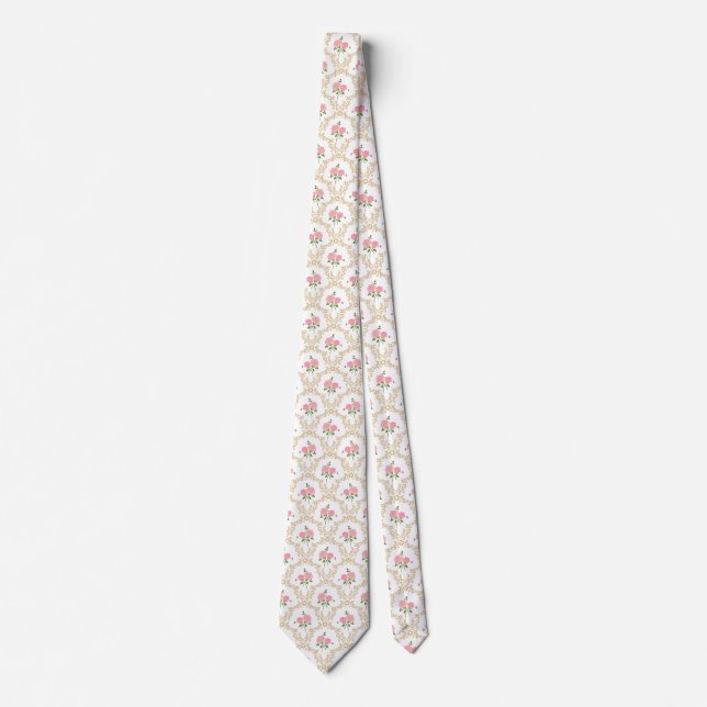 Gravata Vintage Rosa Tie (Frente)