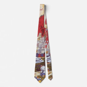 Gravata Vintage Science Fiction, a Cidade Perdida de Atlan