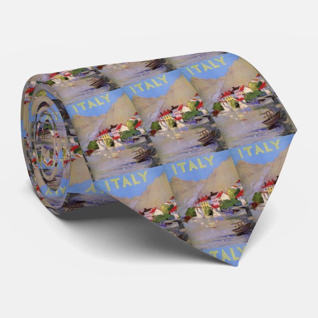 Gravata Vintage Selands Village Itália Turismo (Rolled)