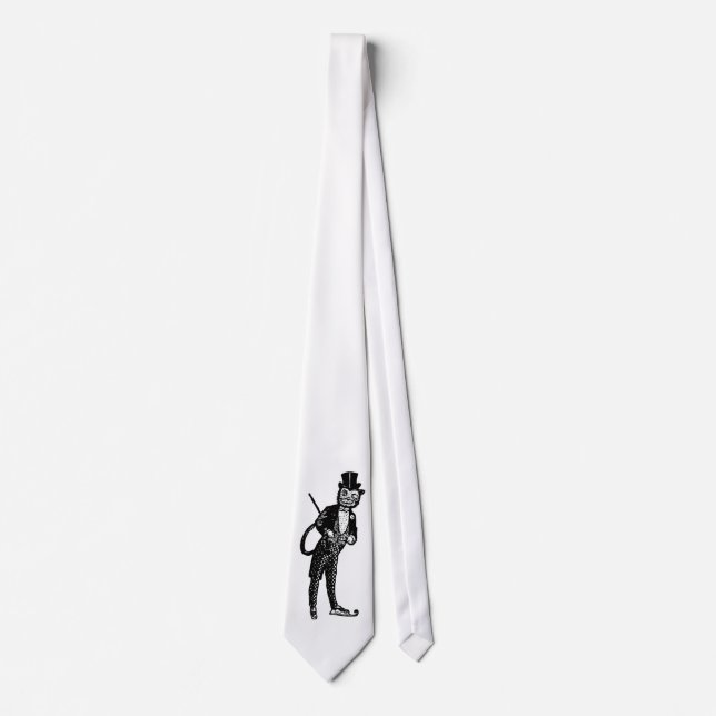 Gravata Vintage Sophisticated Opera Cat (Frente)
