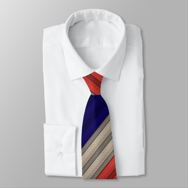 Gravata Vintagem retrorativa abstrato sem costura (Amarrado)