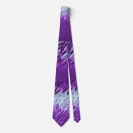 Gravata Violeta De Espectro De Cristal Prism Striped Viole