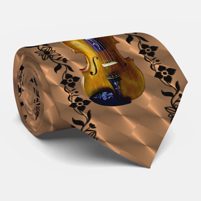 GRAVATA VIOLIN — VINE NECK TIE (Rolled)