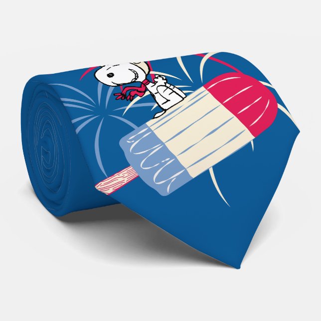 Gravata Voando Ace Snoopy na Pop de gelo (Rolled)
