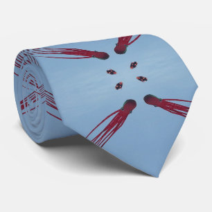 Gravata Voando um papagaio-dublê no céu azul