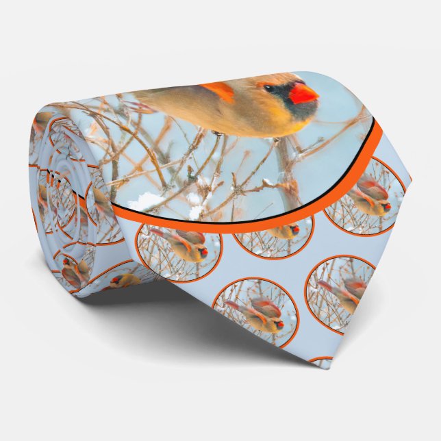 Gravata Voo Cardinal do norte - Fotografia Original (Rolled)