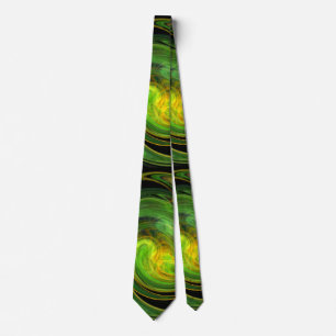 Gravata VORTEX CLARO, amarelo preto