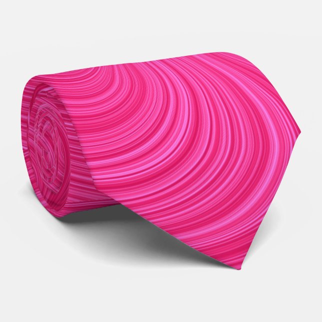 Gravata Vortex cor-de-rosa (Rolled)