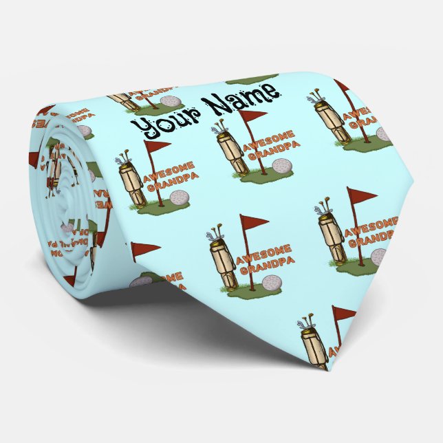 Gravata Vovô Fantástico Golf mens tie (Rolled)