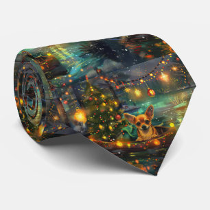 Gravata Voyage festiva Chihuahua Christmas