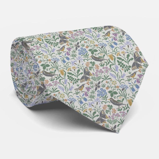 Gravata Voysey's Garden Neck Tie (Rolled)