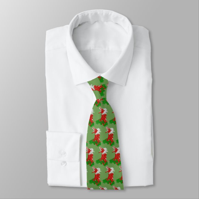 Gravata Wales Welsh Rugby Tie (Amarrado)