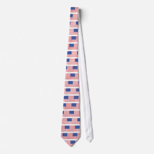 Gravata Wall Street Patriotic American Flag