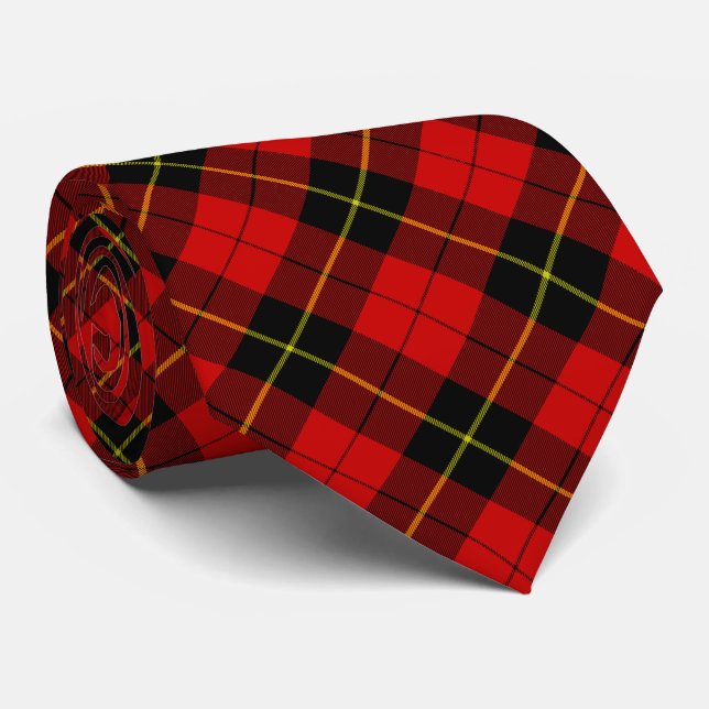 Gravata Wallace Red Tartan (Rolled)