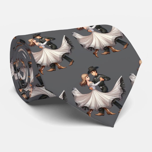 Gravata Waltz de dança do Casal ocidental (Rolled)