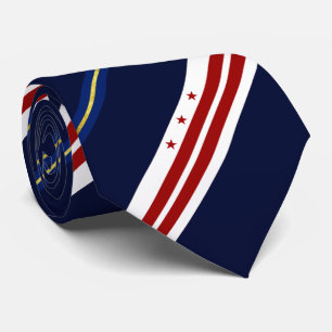 Gravata Washington D.C., bandeira da cidade, Neck Tie