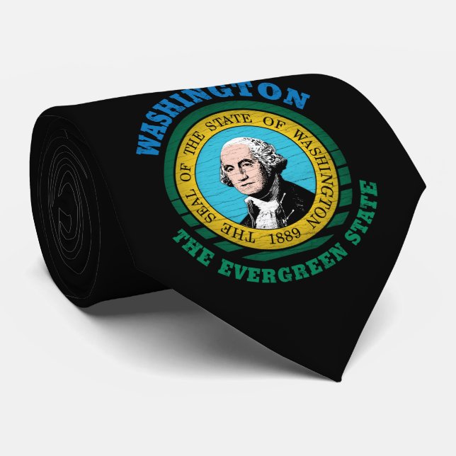 GRAVATA WASHINGTON EVERGREEN STATE FLAG (Rolled)