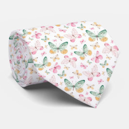 Gravata Watercolor Butterflies Pattern
