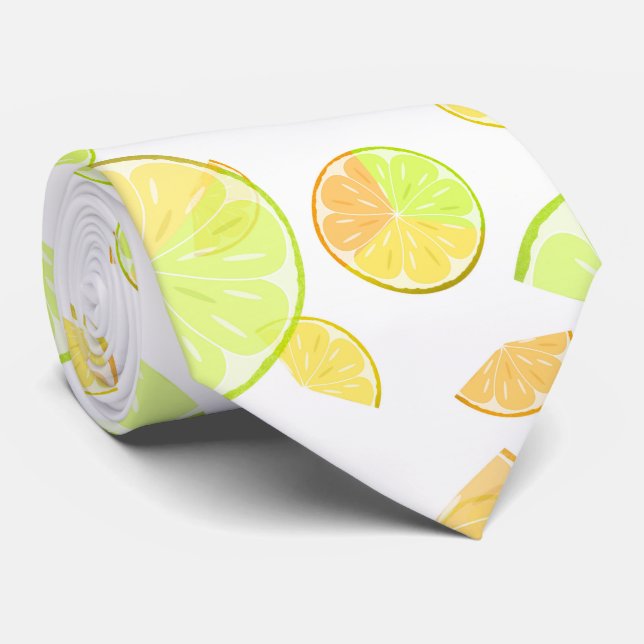 Gravata Watercolor lemons (Rolled)