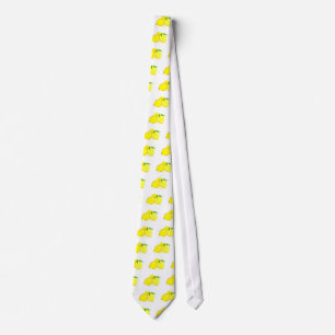 Gravata Watercolor Yellow lemons fruits tropical
