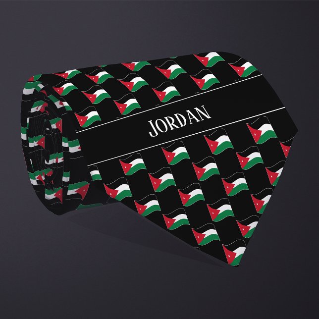 Gravata Wavy Jordan Flag Pattern (Criador carregado)