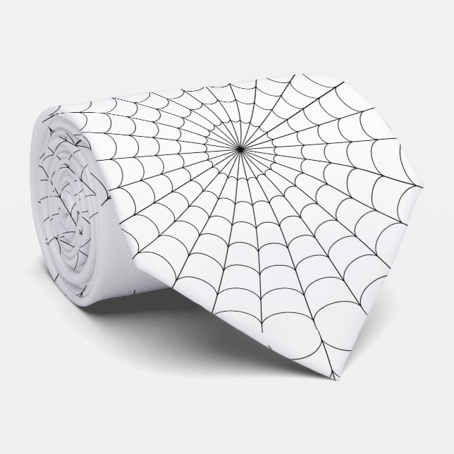 Gravata Web Halloween Tie/Spider (Rolled)