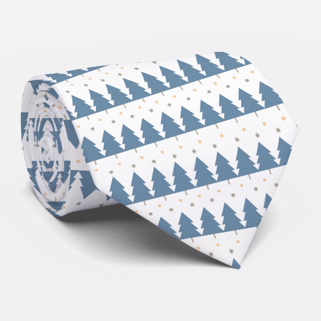 Gravata Weihnachts-Winter-Design  (Rolled)