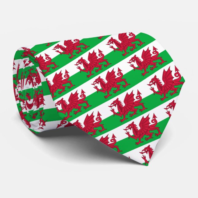 Gravata Welsh Flag, Flag, Flag of Wales (Rolled)