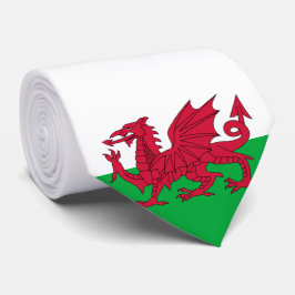 Gravata Welsh Flag (País de Gales) (Welsh Dragon)