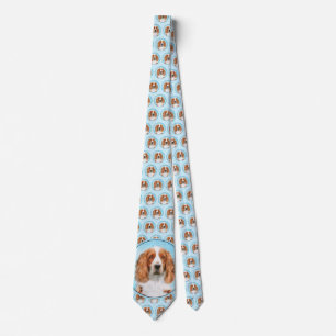 Gravata Welsh Springer Spaniel Painting - Arte Original de