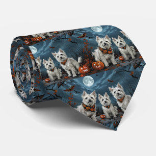 Gravata West Highland Halloween Spooky