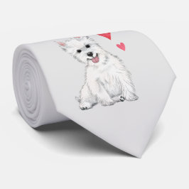 Gravata West Highland Terrier White fur Westie