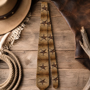 Gravata Western Country Ruslap Primitive Texas Star