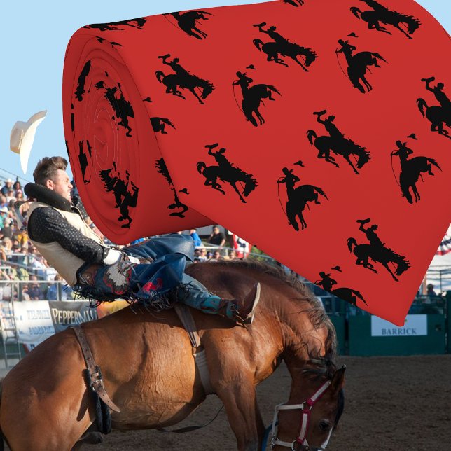 Gravata Western Cowboy Rodeo Bronc Riders Necktie (Criador carregado)