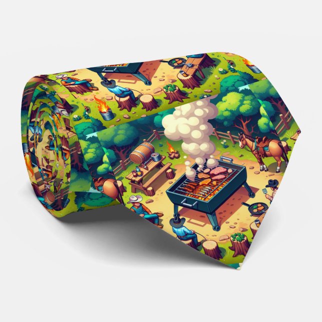 Gravata Western Cowboys Cozinhar Grieling (Rolled)