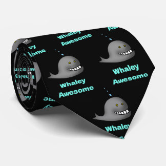 Gravata Whaley Awesome Funny Whale Pun Design