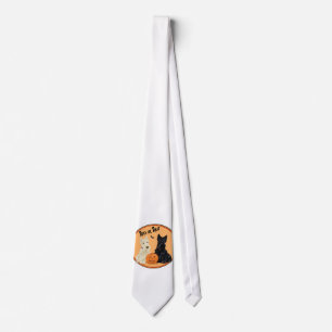 Gravata Wheaten & Black Scottish Terriers Halloween
