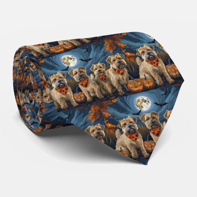 Gravata Wheaten Terrier Halloween Spooky (Rolled)