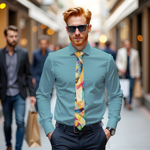 Gravata Whimsic Whirlwind Abstrato Art Tie