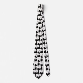 Gravata White Elephants Design Necktie