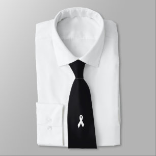 Gravata White ribbon - Violence Against Women protesto
